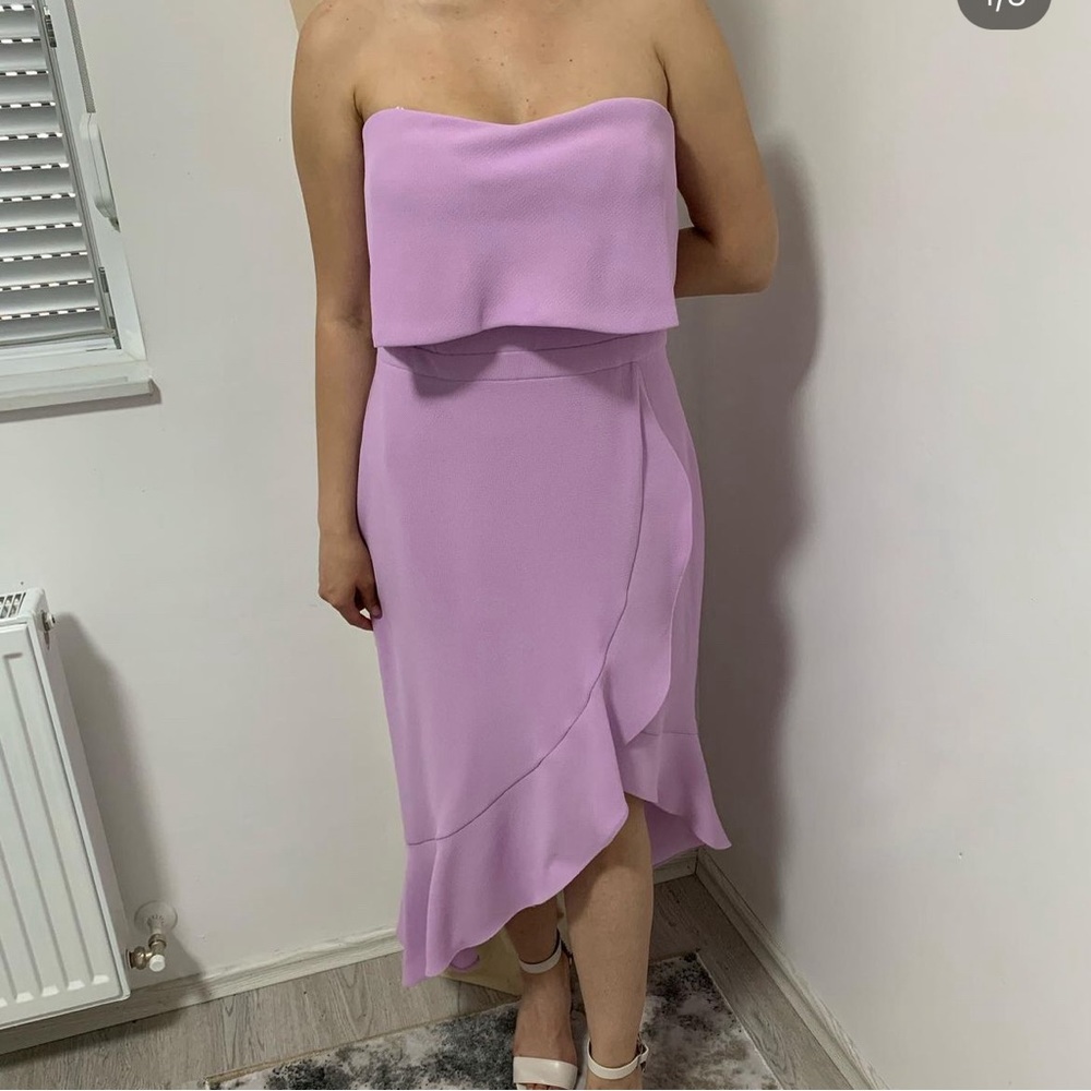 Xscape Women's Strapless Ruffle Cocktail Dress
